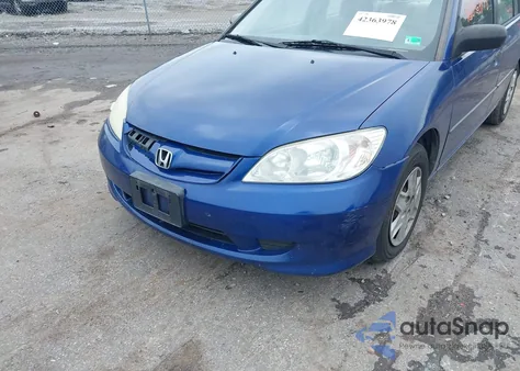 2004 Honda Civic Vp z USA, uszkodzony, nr VIN 1HGES16454L000243